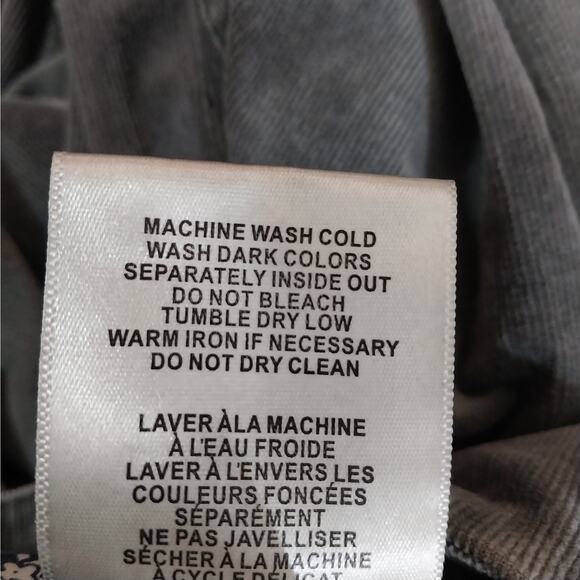 JAG! STORMY GRAY ULTRA STRETCH FINE WALE CORDUROY HIGH WAIST PANTS! SZ 18 - Picture 11 of 12